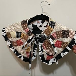 Psychic Outlaw Quilted cow print collar